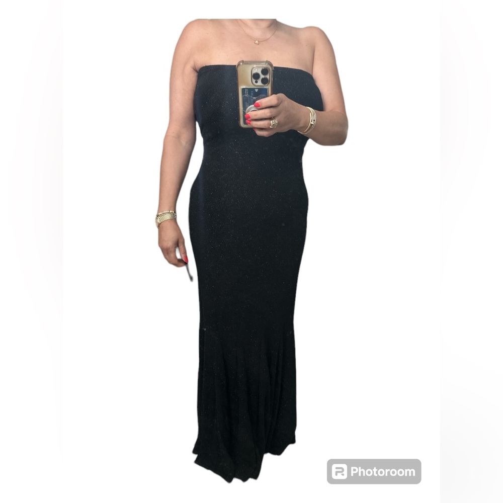 Black stretchy mermaid gown